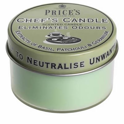 Chef’s Eliminates Odours Candle by Price’s 25hr Drum
